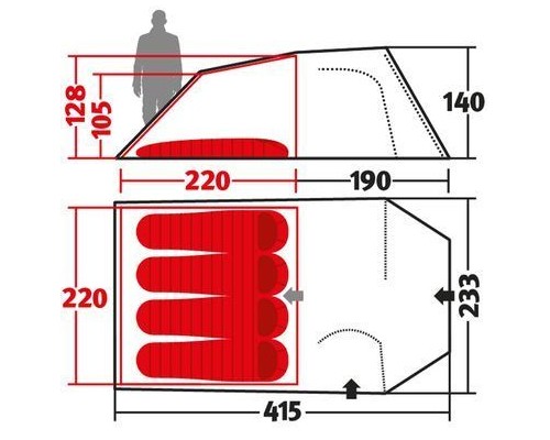Намет Wechsel Intrepid 4 TL Laurel Oak (231068) (DAS301734)