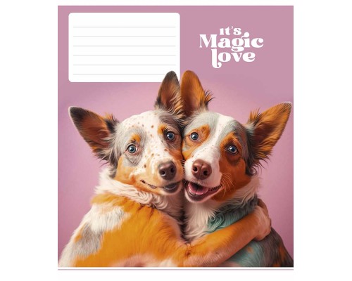 Зошит Школярик It's a magic love 12 аркушів лінія (012-3300L)