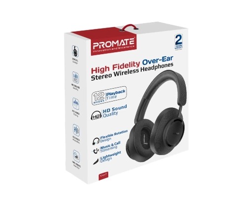 Навушники Promate Takt Black (takt.black)