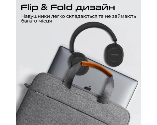 Навушники Promate Takt Black (takt.black)