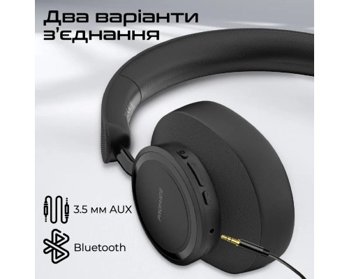 Навушники Promate Takt Black (takt.black)