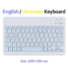 Клавіатура BeCover (245х150 мм) Bluetooth UA Light Blue (713407)