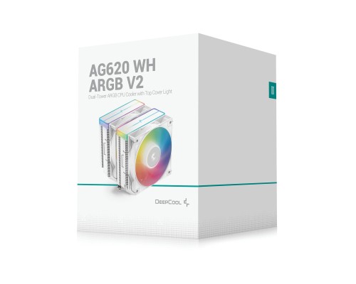 Кулер до корпусу Deepcool AG620 WH ARGB V2 (R-AG620-WHAMMN-GJD)