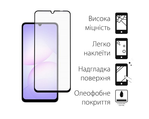 Скло захисне Dengos Samsung Galaxy A07 Black 2 pcs (DG-TG2P-81)
