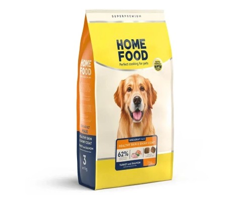 Сухий корм для собак Home Food ADULT MAXI з індичкою та лососем 3 кг (4820235021382)