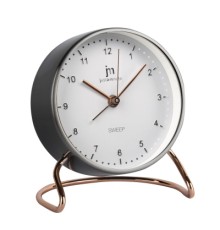 Настільний годинник Lowell будильник, сірий (JA7088G)