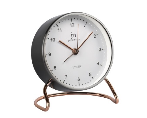 Настільний годинник Lowell будильник, сірий (JA7088G)