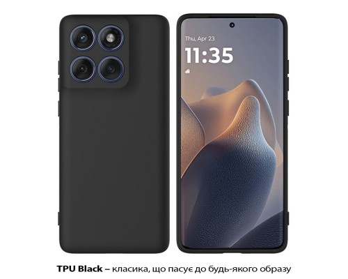 Чохол до мобільного телефона BeCover Silicone Motorola Edge 60 Black (713770)