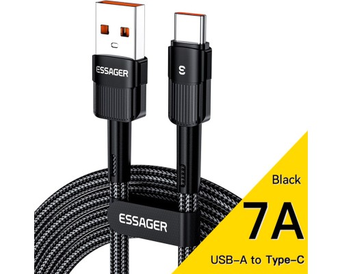 Дата кабель USB 2.0 AM to USB-C 3.0m 7A black Essager (EXCT-XCC01)