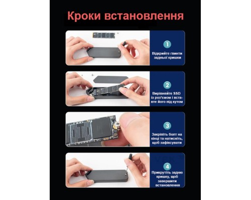 Кишеня зовнішня Dynamode M.2 SSD NVMe/SATA combo to USB3.2 GEN2 USB-C (DM-CAD-SSD14)