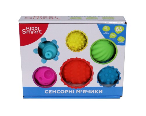 Розвиваюча іграшка Kiddi Smart Сенсорні м'ячики (4434-KS)