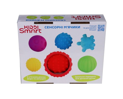 Розвиваюча іграшка Kiddi Smart Сенсорні м'ячики (4434-KS)