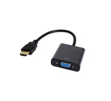 Перехідник HDMI M to VGA F V1.4 60Hz 0.15m black Patron (PN-HDMI-VGA)
