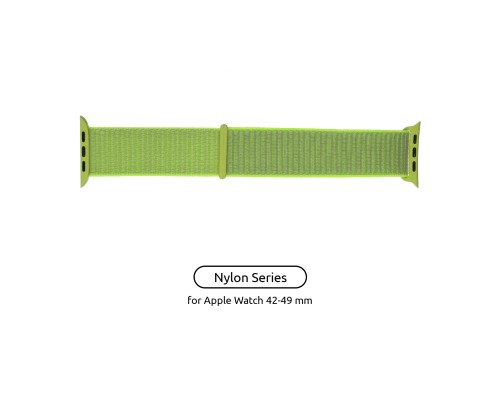 Ремінець до смарт-годинника Armorstandart Nylon Band для Apple Watch 49/46/45/44/42 (Series 1-3) Light Green (ARM57858)