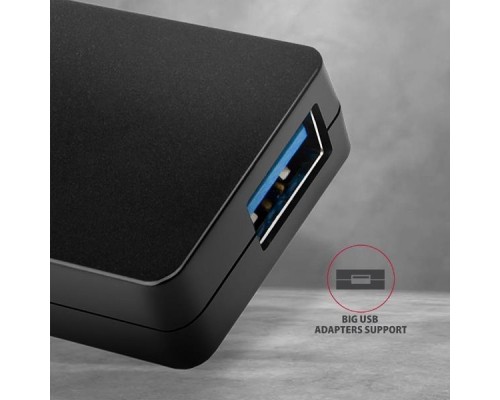 Концентратор AXAGON USB 3.1 to 4xUSB 3.0 black (HUE-G1A)