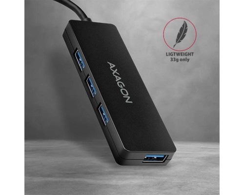 Концентратор AXAGON USB 3.1 to 4xUSB 3.0 black (HUE-G1A)