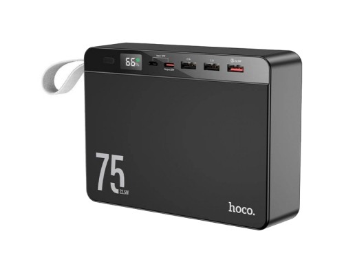 Батарея універсальна HOCO 75000 mAh Overlord PD/20W, QC/3.0/22.5W, Black (J94 / 714739)