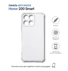 Чохол до мобільного телефона BeCover Anti-Shock Honor 200 Smart Clear (714709)