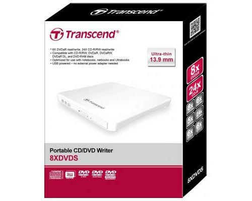 Оптичний привід DVD-RW Transcend TS8XDVDS-W