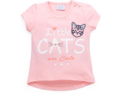 Набір дитячого одягу Breeze футболка з котиком та штанці з кишеньками (8983-92G-peach)