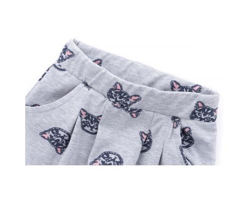 Набір дитячого одягу Breeze футболка з котиком та штанці з кишеньками (8983-92G-peach)