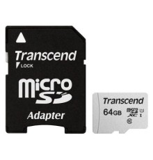 Карта пам'яті Transcend 64GB microSDXC class 10 UHS-I U1 (TS64GUSD300S-A)