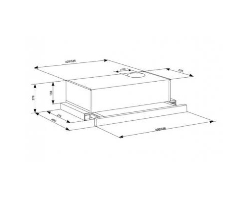 Витяжка кухонна Eleyus LOTUS 470 50 WH (LOTUS47050WH)