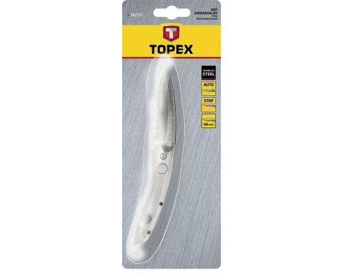 Ніж Topex унiверсальний, лезо 80 мм, пружинний (98Z110)
