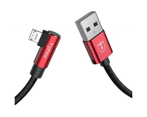 Дата кабель USB 2.0 AM to Micro 5P 1.2m 3A for Gaming Black/Red T-Phox (T-M804 Black/Red)