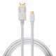 Кабель мультимедійний Mini Display Port to Display Port 1.8m 4K white Vinga (VCPMDPDP1.8WH) 