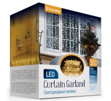Гірлянда ColorWay світлодіодна завіса 300 LED 3x3 м 220 В (CW-GW-300L33V)