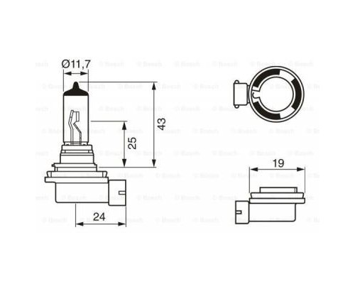 Автолампа Bosch галогенова 55W (1 987 302 084)