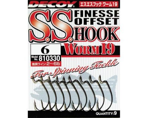 Гачок Decoy Worm19 S.S. Hook 06 (9 шт/уп) (1562.00.07)