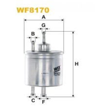 Фільтр паливний Wixfiltron WF8170