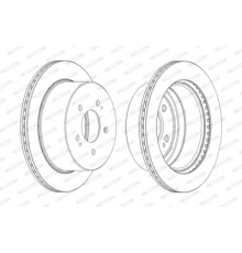 Гальмівний диск FERODO DDF2170C