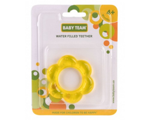 Прорізувач Baby Team з гелем (4005_жовта квіточка)