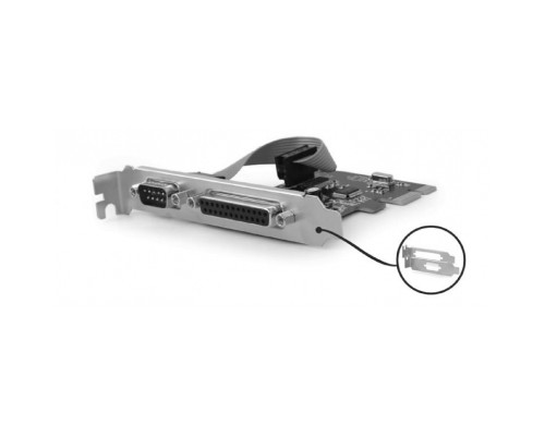 Контролер Gembird PCIe for COM and LPT low profile (PEX-COMLPT-01)