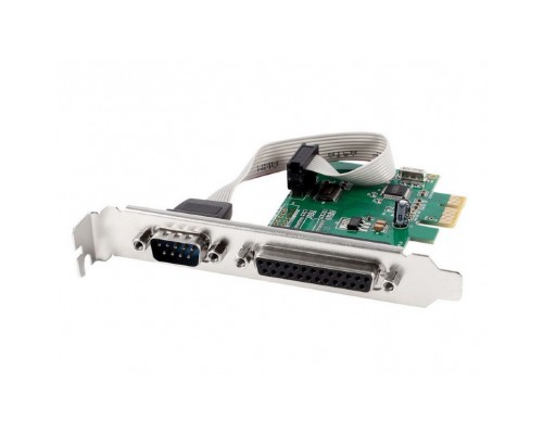Контролер Gembird PCIe for COM and LPT low profile (PEX-COMLPT-01)