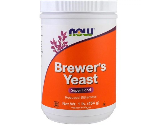 Трави Now Foods Пивні дріжджі в Порошку, Brewer's Yeast, Now Food, 454гр, (NOW-02420)