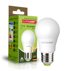 Лампочка Eurolamp LED А50 7W E27 3000K 220V (LED-A50-07273(P))