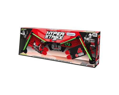 Іграшкова зброя Zing Лук для гри Hyper Strike червоний (HS470R)