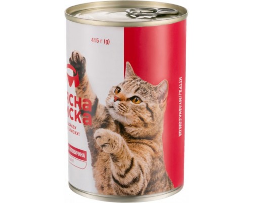 Паштет для котів М'ясна Миска з яловичиною 415 г (4820255190297)