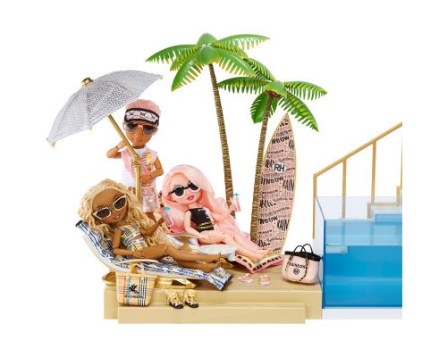 Ігровий набір Rainbow High для ляльок серії Pacific Coast- Вечірка біля басейну (578475)