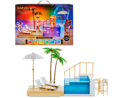 Ігровий набір Rainbow High для ляльок серії Pacific Coast- Вечірка біля басейну (578475)