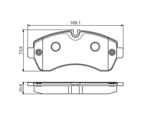 Гальмівні колодки Bosch 0 986 495 107