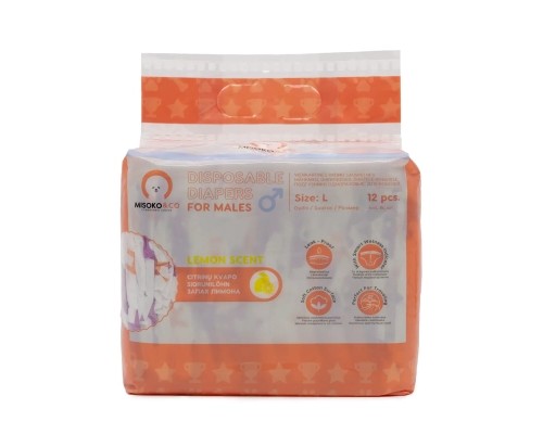 Підгузки для тварин MISOKO&CO для кобелів з індикатором вологості L (SHAMSK63141)