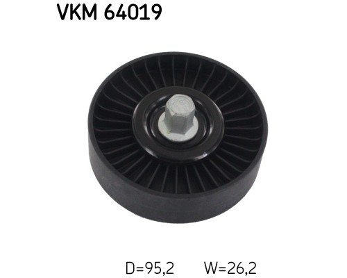 Ролик натягувача ременя SKF VKM 64019