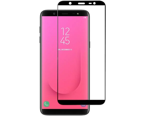 Скло захисне PowerPlant Full screen Samsung Galaxy J8, Black (GL607556)