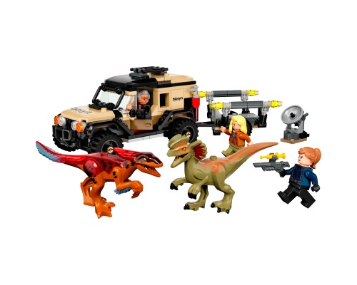 Конструктор LEGO Jurassic World Перевезення пірораптора та дилофозавра 254 деталі (76951)