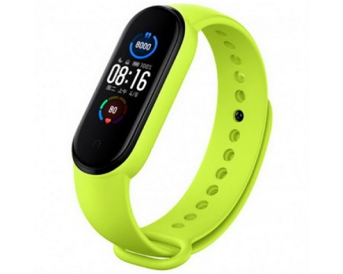 Ремінець до фітнес браслета BeCover Silicone для Xiaomi Mi Smart Band 5/6/7 Lime (705433)